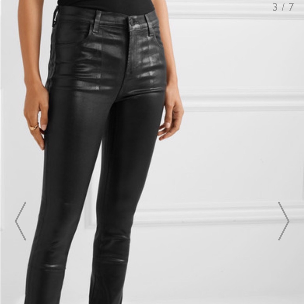 J brand leather jeans